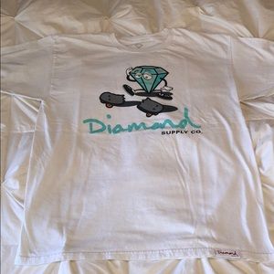 Diamond Supply graphic tee size large - very good
